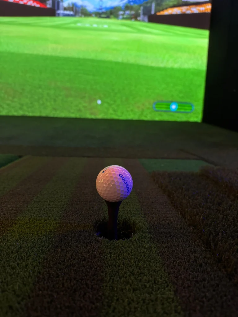 Golfzon TwoVision golf simulator in the BVI